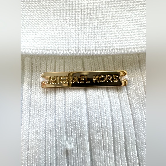 MICHAEL KORS Ribbed Stretch Viscose Polo |SIZE M| - Picture 8 of 8